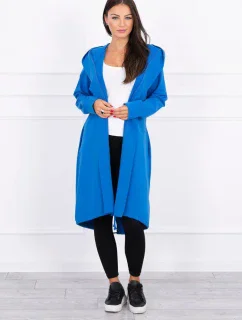 Oversize s potlačou v nevädzovej modrej farbe