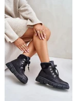 Dámske zateplené členkové tenisky na zips Black Mevanisa