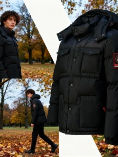 Pánska bunda WY3882H/GN Black - Geografické Nórsko