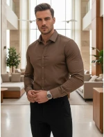 Pánska elegantná hladká košeľa SLIM FIT FashionStreet DX2680