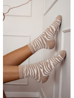Dámske ponožky Milena 0200 Zebra