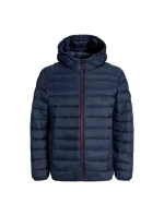 Jack&Jones pánska páperová bunda JJEBRADLEY LIGHT PUFFER HOOD NOOS 12280970 SKY CAPTAIN