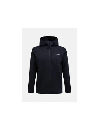 Pánska mikina PEAK PERFORMANCE M Trail Polartec Zip Hood, čierna Pánska mikina PEAK PERFORMANCE M Trail Polartec Zip Hood, čierna