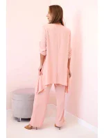 Súprava blúzka + nohavice s príveskom tmavo púdrovo ružová Súprava blúzka + nohavice s príveskom tmavo púdrovo ružová
