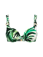 SUMMER PALM - Tvarujúci vystužený vrchný diel plaviek so zlatými detailmi Triumph