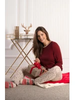 Mademoiselle Sommeil CC0141 Pyžamo Winter Bloom dĺžka/r S-XL Mademoiselle Sommeil CC0141 Pyžamo Winter Bloom dĺžka/r S-XL