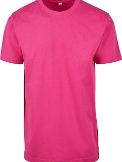 Build your Brand BY 004 Tričko z hrubej bavlny 56.0004 hibiscus pink