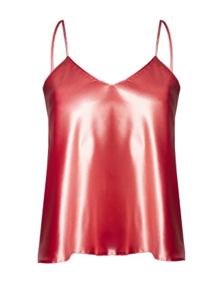Dámsky saténový top Karen Salmon - DKaren Dámsky saténový top Karen Salmon - DKaren