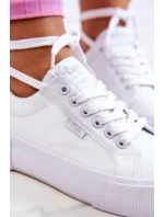 Tenisówki Na Platformie Lee Cooper LCW-22-31-0884L Białe