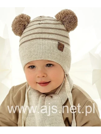 AJS set 48-317 Chlapčenská čiapka + šatka