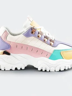 Farebné dámske tenisky sneakers (AD-580)
