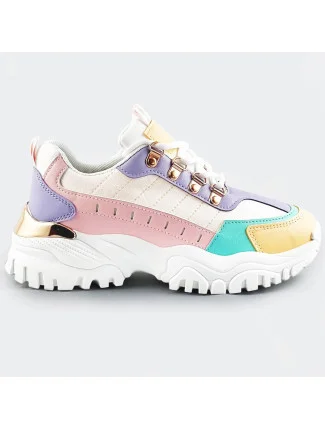 Farebné dámske tenisky sneakers (AD-580)