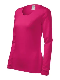 Štíhla košeľa pre ženy malinová