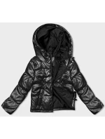 Dámska krátka bunda Oversize Black (5M3193-392)