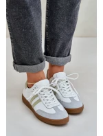 Zazoo N1068 Dámske kožené nízke tenisky White