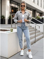 Dámska krátka džínsová bunda spraná LANDIA sivá FashionStreet TY5684 Dámska krátka džínsová bunda spraná LANDIA sivá FashionStreet TY5684