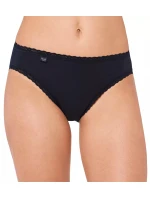 Dámske nohavičky sloggi 24/7 Cotton Lace Tai - čierne - SLOGGI