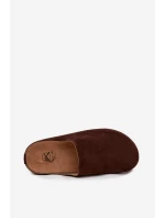 Klapki Chodaki Damskie Na Platformie Czekoladowe Sylviane