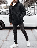 Kurtka zimowa męska czarna FashionStreet TX4599 Kurtka zimowa męska czarna FashionStreet TX4599