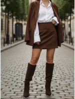 Dámske semišové hnedé topánky FashionStreet ZY1324 Dámske semišové hnedé topánky FashionStreet ZY1324
