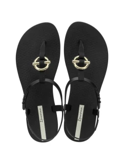 Ipanema Sandal Class Women's Flip Flop Sandals Fashion Black with Gold Women's