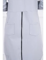 Mikina so zipsom na chrbte sivá Mikina so zipsom na chrbte sivá