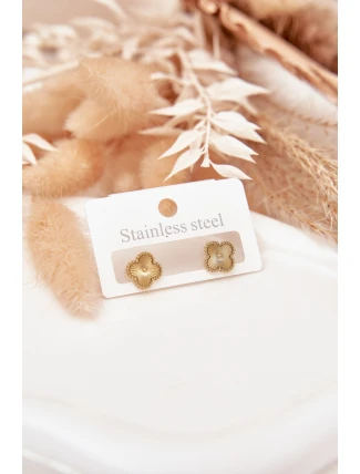 Náušnice ze nerezové oceli zlaté