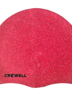 Crowell Recyklácia Pearl ružová farba 3 silikónová plavecká čiapka