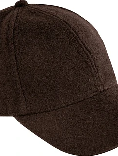 Beechfield B 619 6-panelová čiapka s kšiltom „Wool Blend“ 53.0619 tmavohnedá