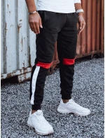 Pánske tepláky so šnúrkou čierne FashionStreet UX4448