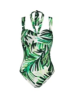 SUMMER PALM - Vystužené bandeau plavky s odnímateľnými ramienkami Triumph