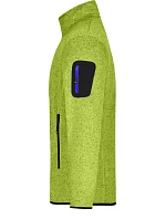 Daiber JN 762 Pánska pletená fleecová bunda 02.0762 kiwi melange/royal