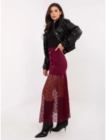 Sukňa MI SD 3292.09P bordová