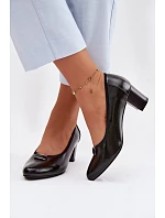 Lodičky na podpatku Vinceza 58622 Černé