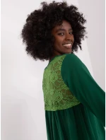 Dámske šaty RV SK 7321.70 tmavo zelené - Rue Paris