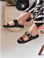 Dámske žabky s prackami KISSWALK black FashionStreet ZY0886