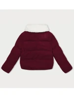 Dámska manšestrová bunda J Style Burgundy (5M3230-1)
