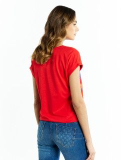 Monnari Dámske tričká s potlačou Červená
