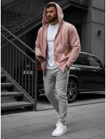 Ružová pánska mikina FashionStreet BX4834