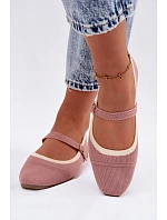 Ploché baleríny Zelisa Růžové