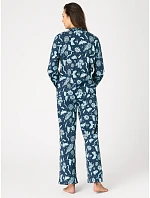 Pyžamo Key LNS 533 B26, s dlhými rukávmi, veľkosti S–XL, na zapínanie