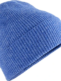 Beechfield B 388 Pletená čiapka „Wool Blend“ 53.0388 modrá melírovaná