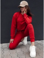 CASUALVIBE dámska klasická mikina červená FashionStreet BY1304