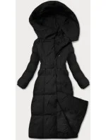Dámska zimná bunda s opaskom J Style Black (5M3227-392)