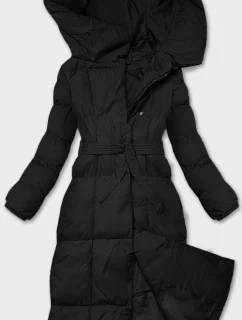 Dámska zimná bunda s opaskom J Style Black (5M3227-392)