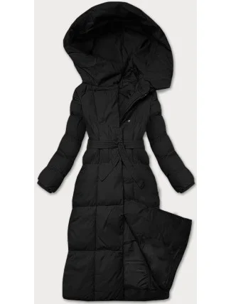Dámska zimná bunda s opaskom J Style Black (5M3227-392)