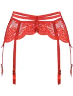 Podväzkový pás V-10722 červený - Axami