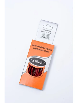 Červené voskované tenké šnúrky Corbby