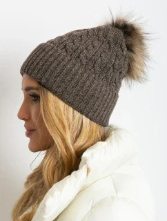 Dámska čiapka AT CZ 173501 tmavo hnedá