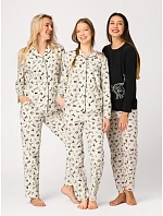Pyžamo Key LNS 921 B26, s dlhými rukávmi, veľkosti XS–XL, zapínacie Pyžamo Key LNS 921 B26, s dlhými rukávmi, veľkosti XS–XL, zapínacie